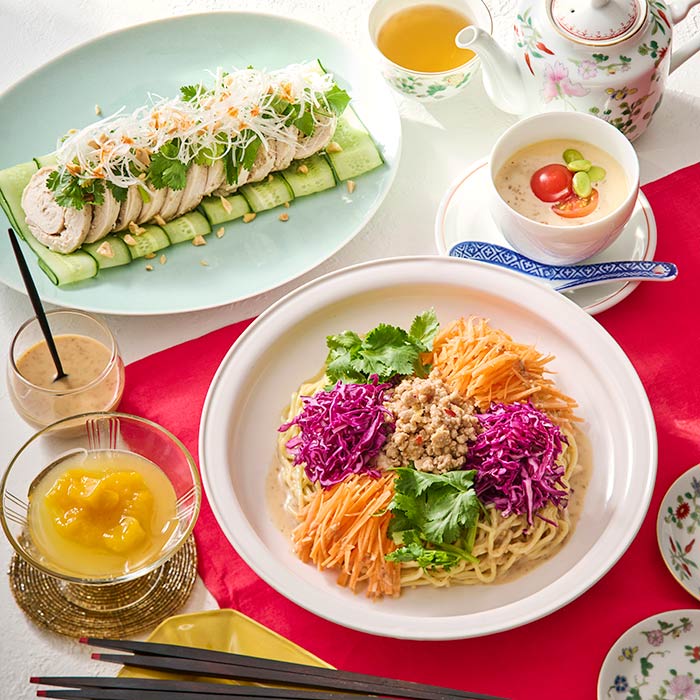 Bメニュー：ごまの風味が決め手！担担麺＆よだれ鶏