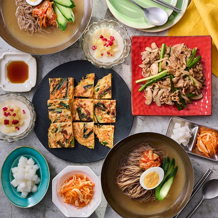 Aメニュー：絶品！韓国冷麺＆味噌プルコギ
